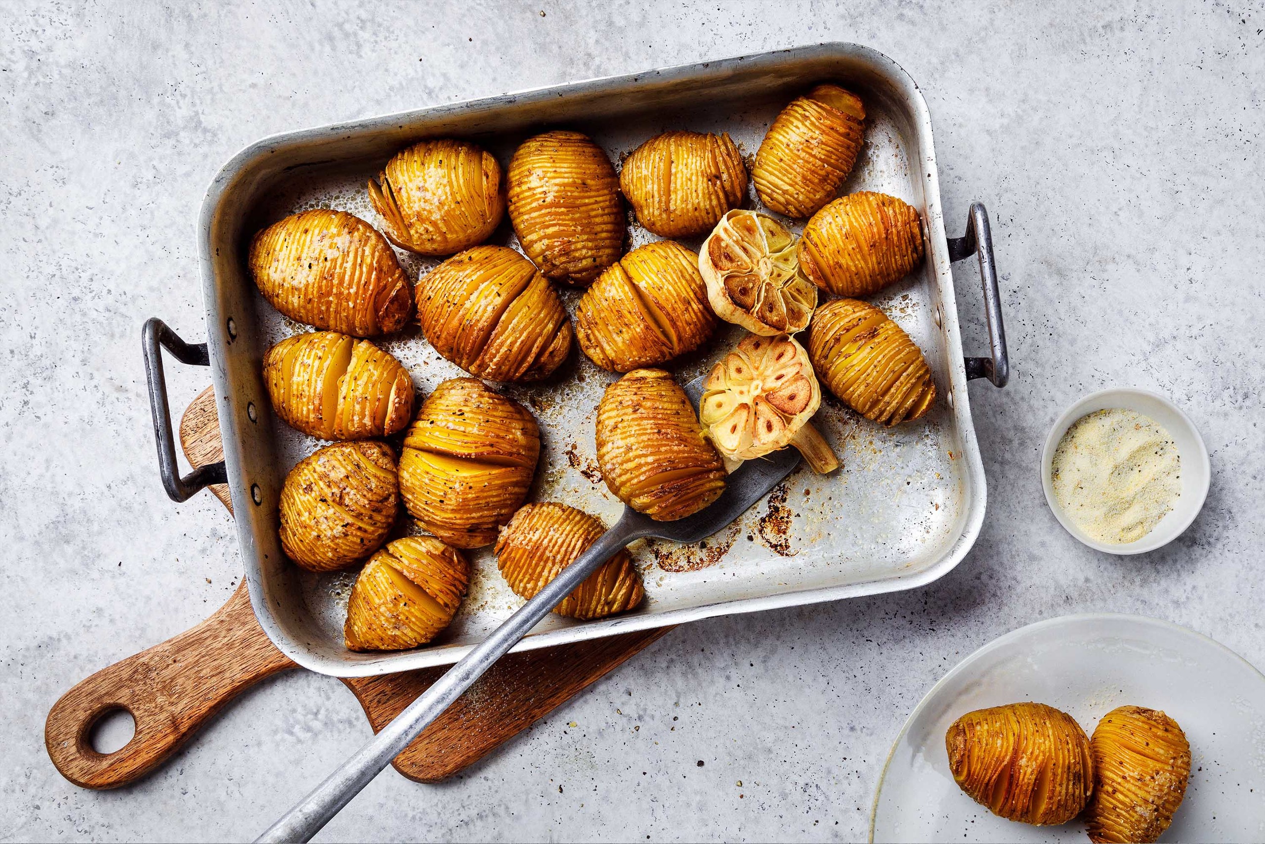 Hasselback Kartoffeln mit Ingwersalz Hauptgang Rezepte Kartoffel
